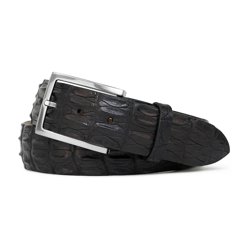 40mm Black Australian Hornback Saltwater Crocodile Belt