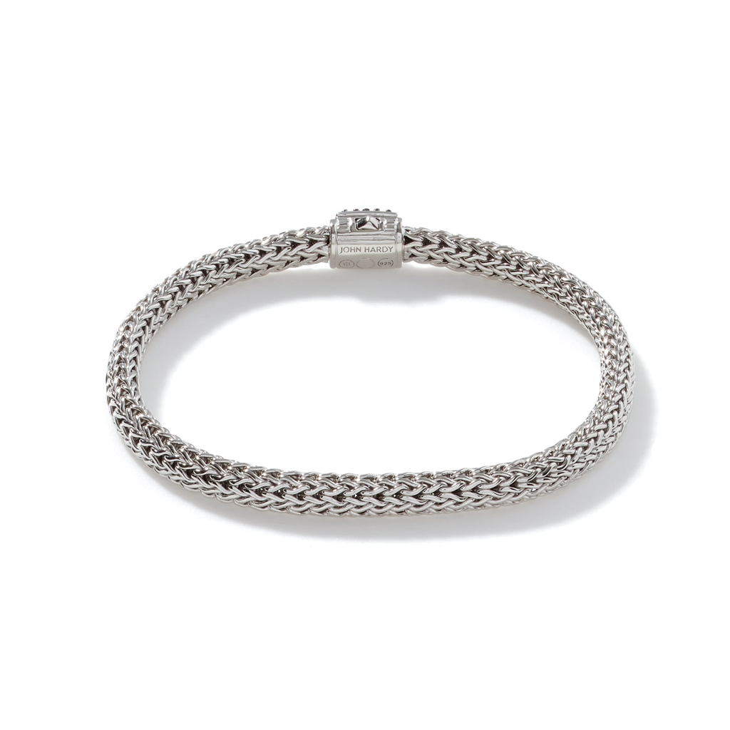 Sterling Silver Lava Extra Small Chain Bracelet with Blue Sapphires BBS96002BSPXUM