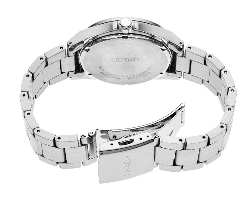 Seiko Stainless Steel Green Index Dial Essentials SUR503