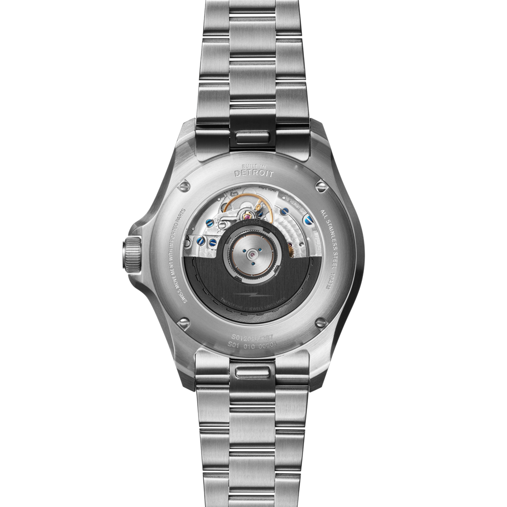 Shinola S0120247286 Monster GMT 40mm Stainless Steel Navy Arabic Dial Watch
