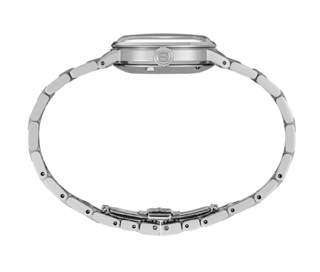 Seiko Presage Stainless Steel Silver Diamond Dial Watch – Ref. SRE017