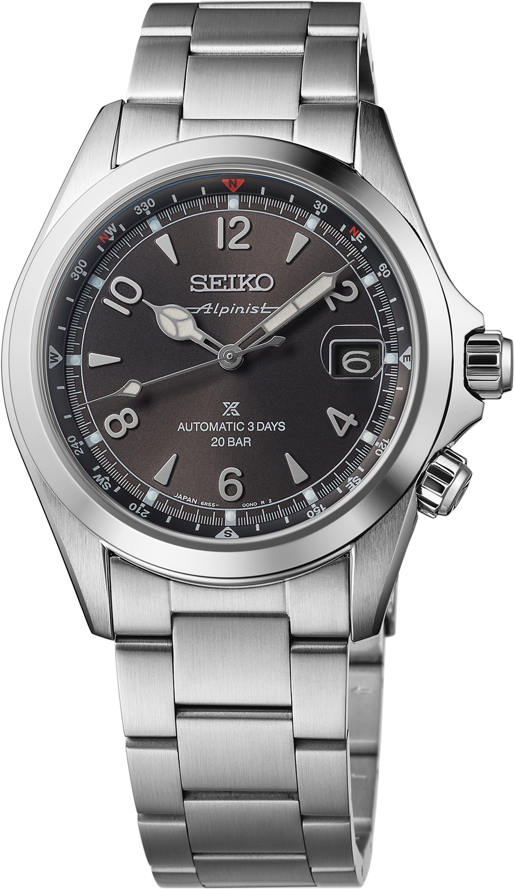 Seiko Prospex Alpinist SPB505 Stainless Steel Black Dial Automatic Watch