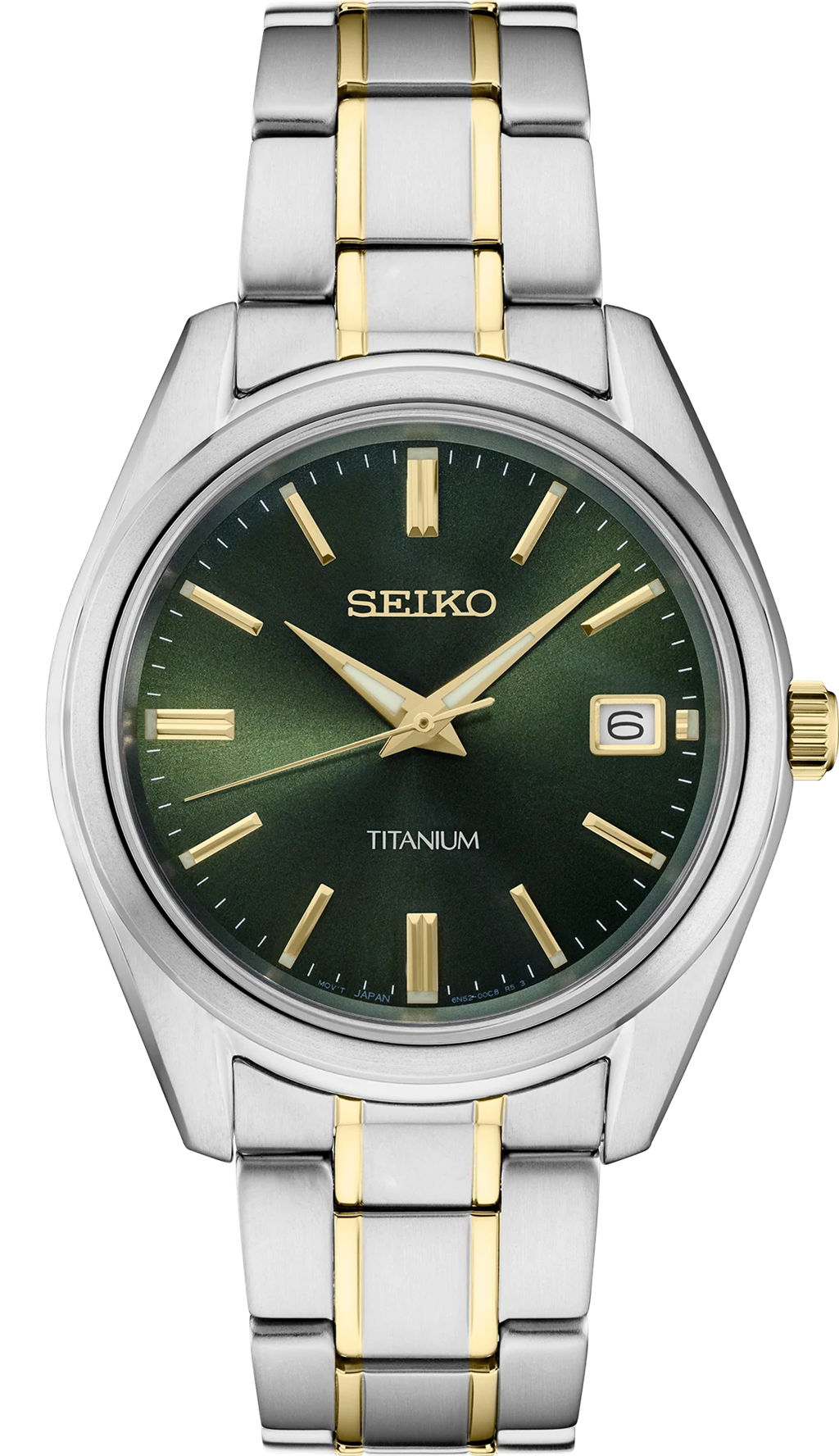 Seiko Essentials SUR377 Titanium Green Dial 40.2mm