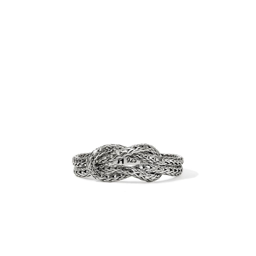 Sterling Silver 3.6mm Love Knot Ring – Size 7