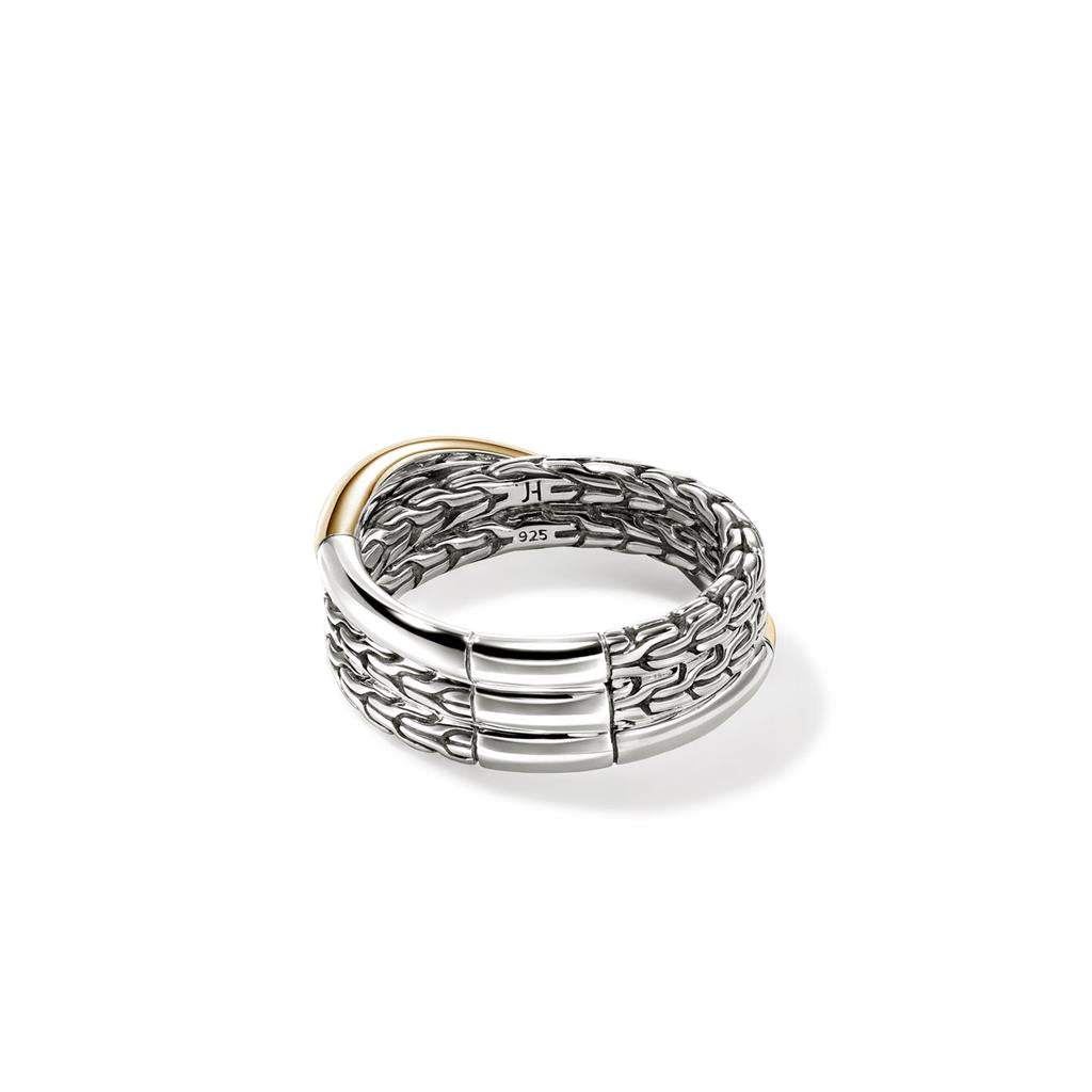 Sterling Silver & 14kt Yellow Gold Essential Crossover Ring