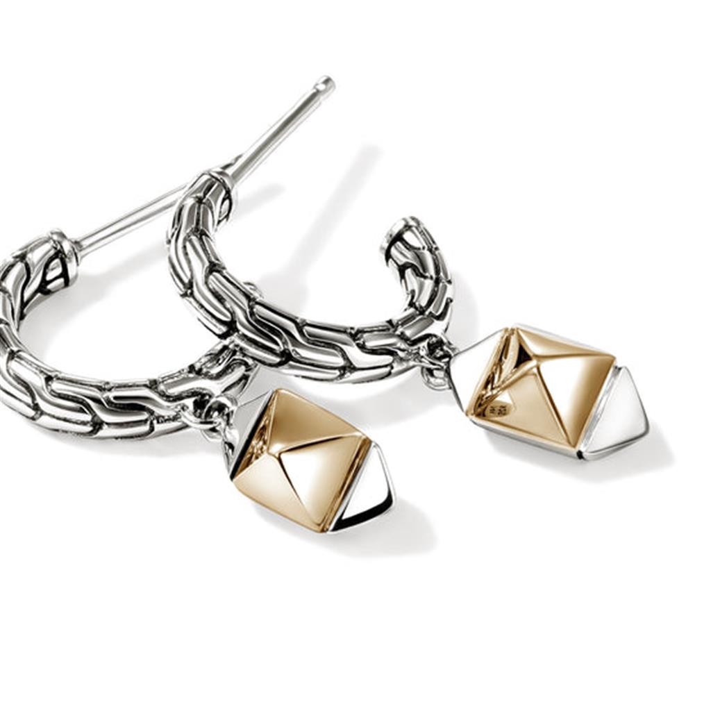 Icon Stud Earrings, Gold, Sterling Silver