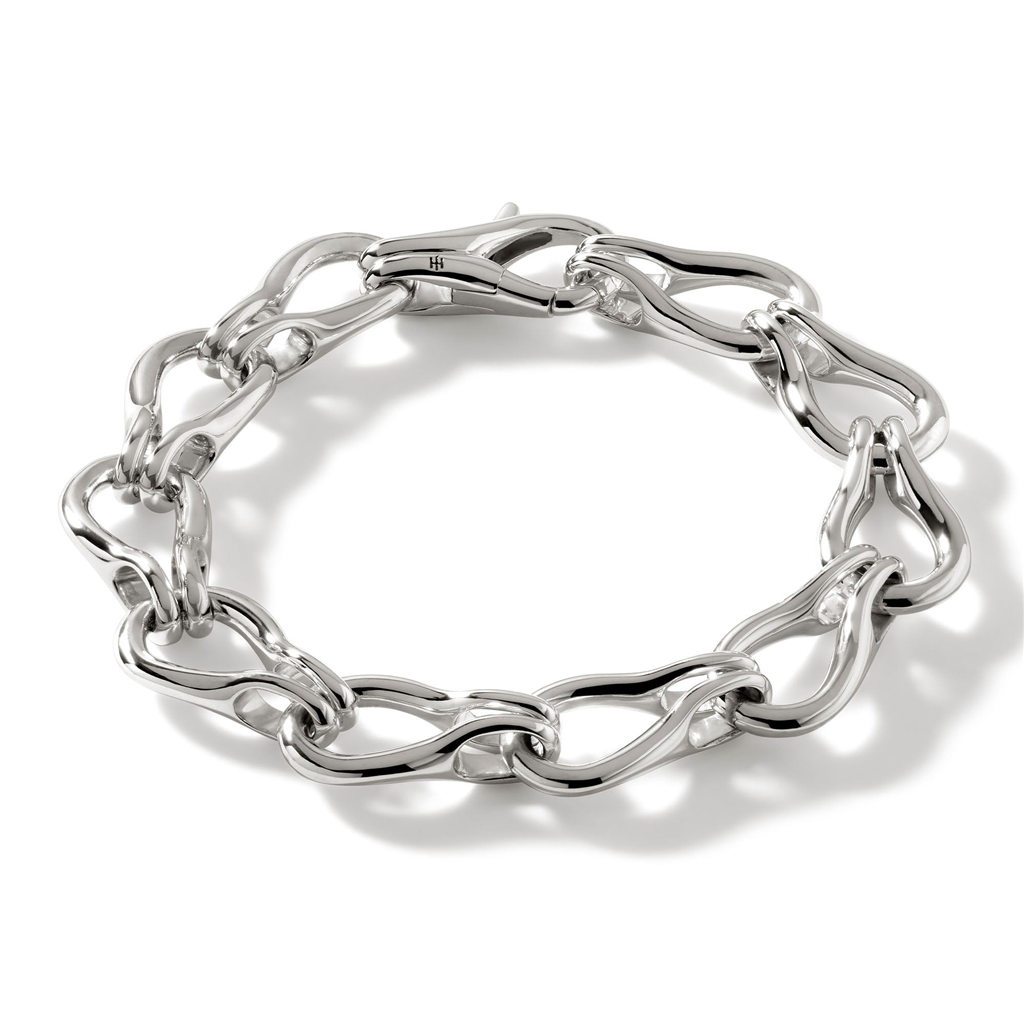 Sterling Silver 12mm Surf Bracelet