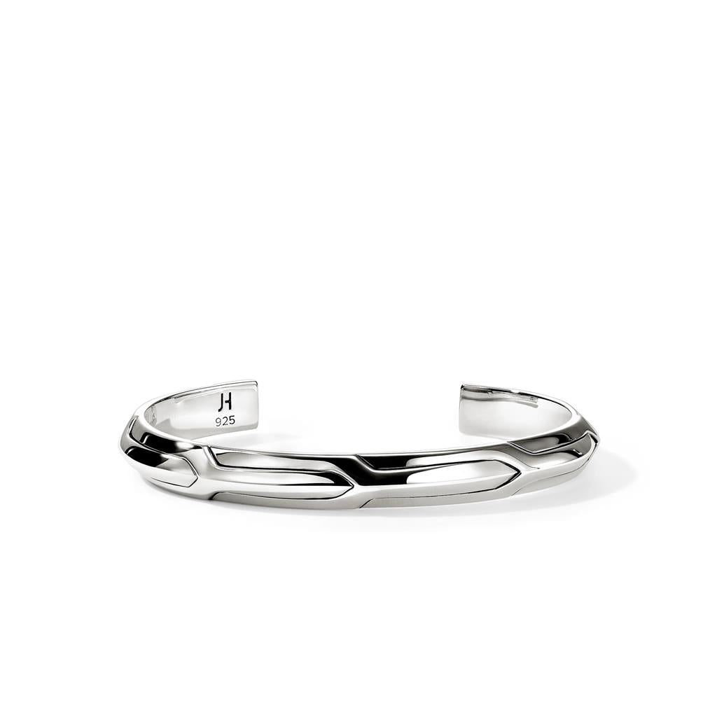Sterling Silver 9mm Icon 50 Cuff Bracelet