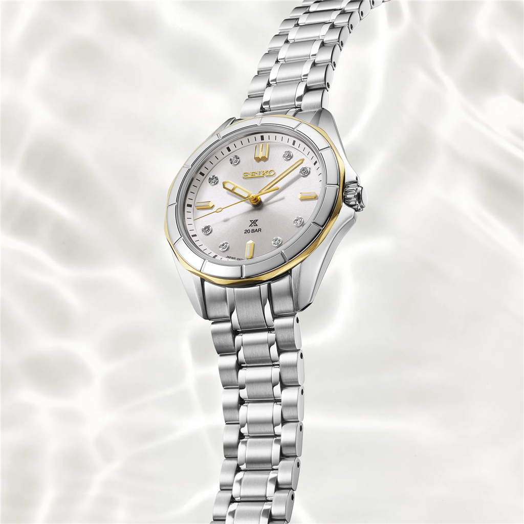 Seiko Prospex Sea Stainless Steel Silver Diamond Dial Watch – Ref. SUR618