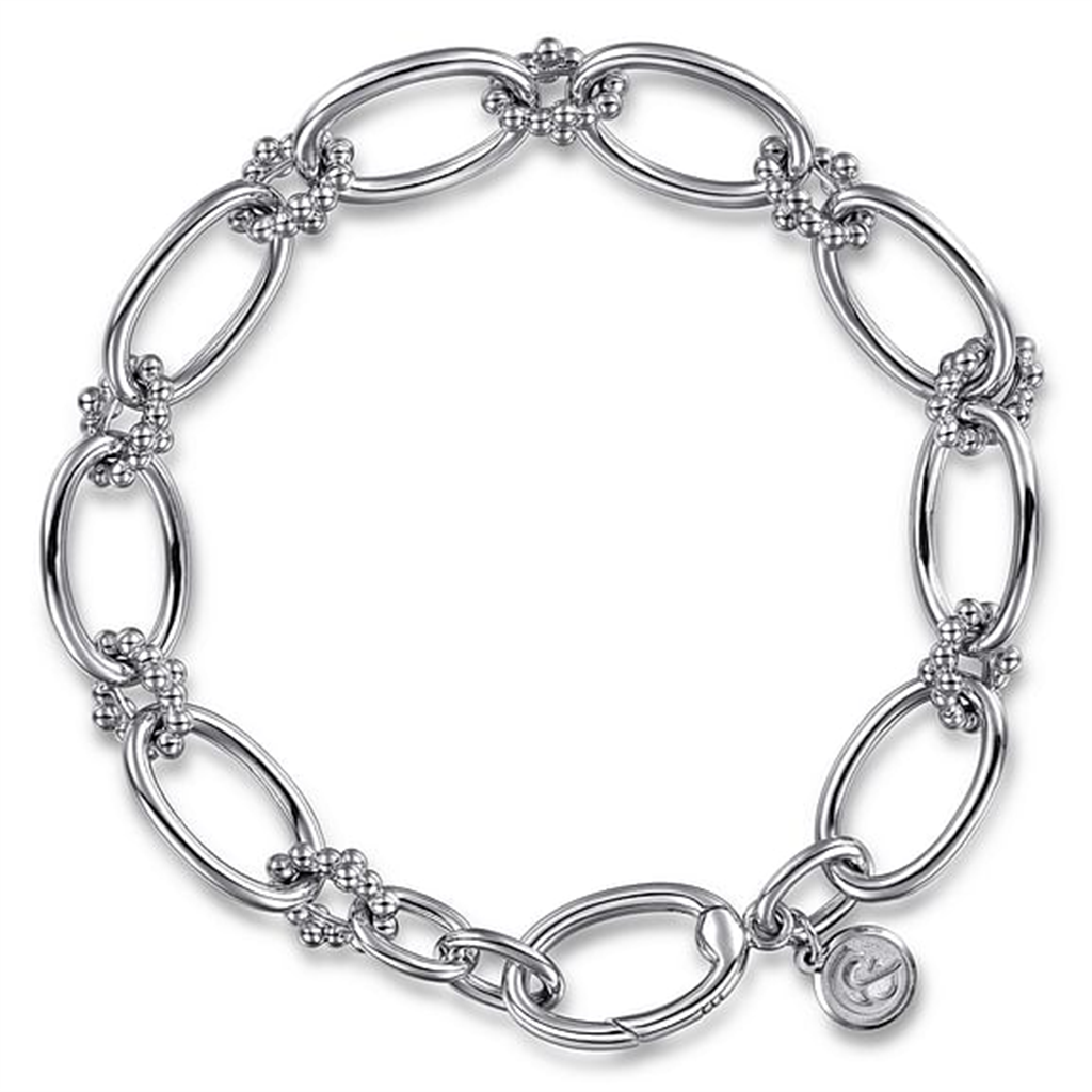 Sterling Silver Bujukan Link Bracelet - (7.5", Style #TB4650-75SVJJJ)