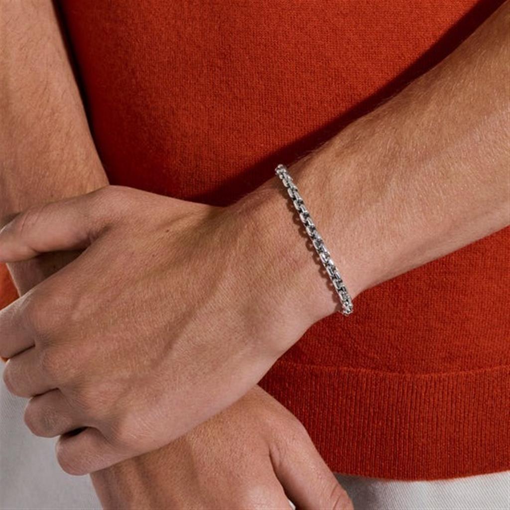 Sterling Silver 4.8mm Box Chain Bracelet