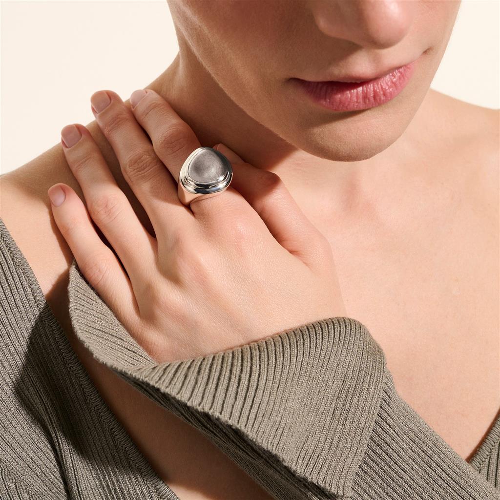 Sterling Silver Pebble Ring RB98746X7