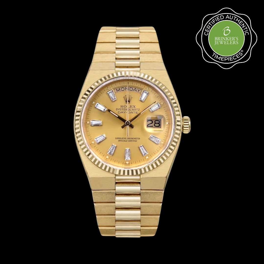 Certified Authentic Rolex Quart Day-Date 36