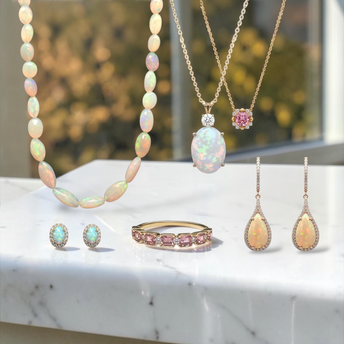 The 2 Colorful October Birthstones: Opal and Tourmaline