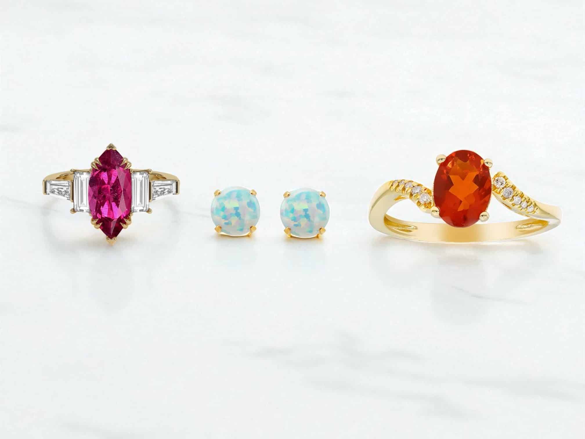 The 2 Colorful October Birthstones: Opal and Tourmaline