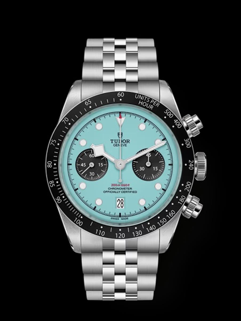 Black Bay Chrono "Flamingo Blue" M79360N-0024