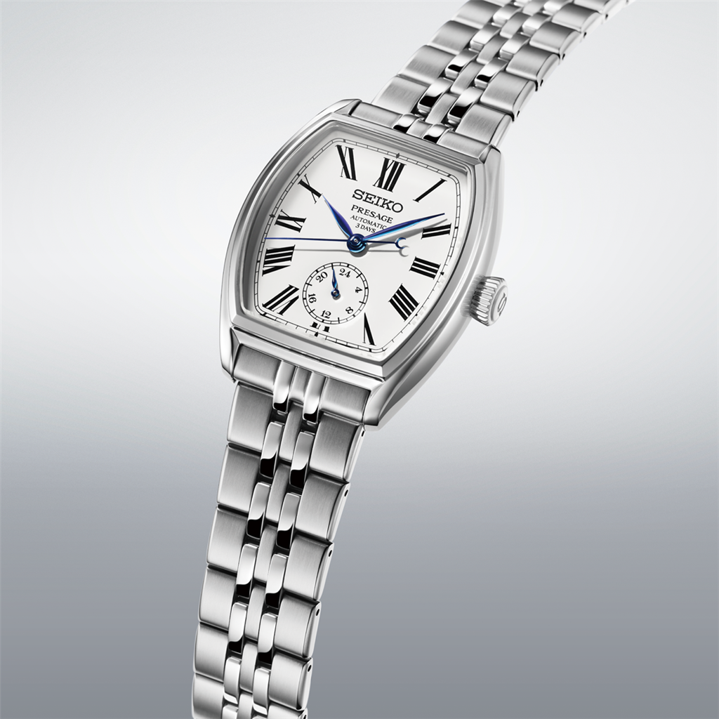 Presage SPB537 Stainless Steel White Roman Numeral Dial Automatic Watch
