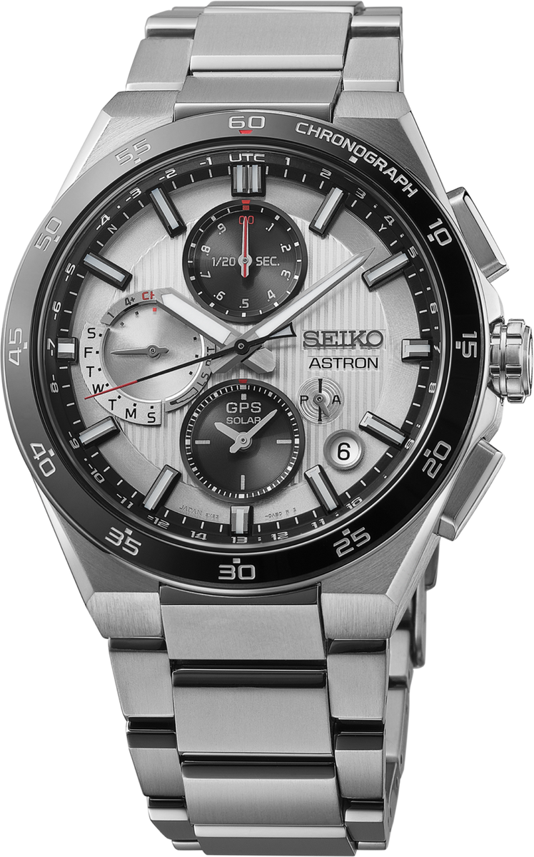SEIKO SOLAR TITANIUM 腕時計 本体 Seiko Astron GPS Solar Dual-Time Chronograph Titanium Watch