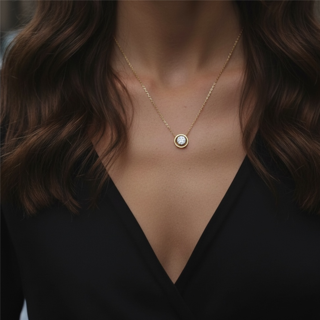Eternity Diamond Loop Necklace