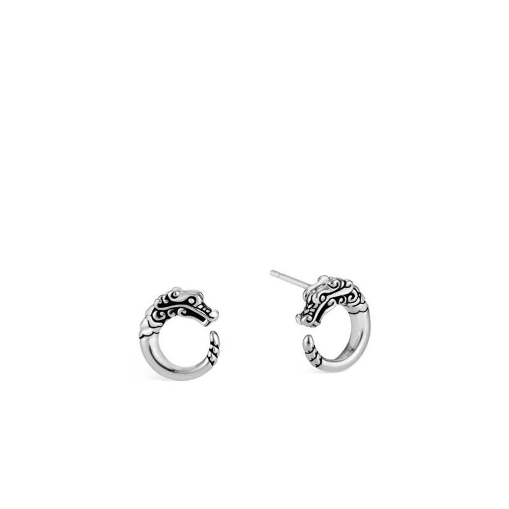 Sterling Silver Legends Naga Stud Earrings 