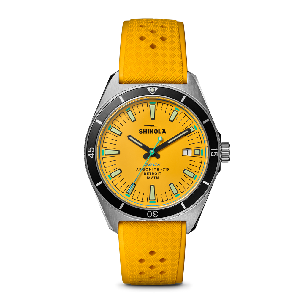 Shinola S0120301733 Duck Stainless Steel Canary Dial