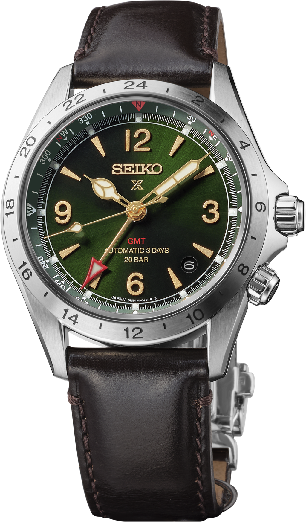 Prospex Alpinist Mechanical GMT Stainless Steel Green Dial Automatic Watch – HBC007