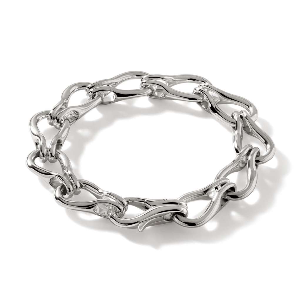 Sterling Silver 12mm Surf Bracelet