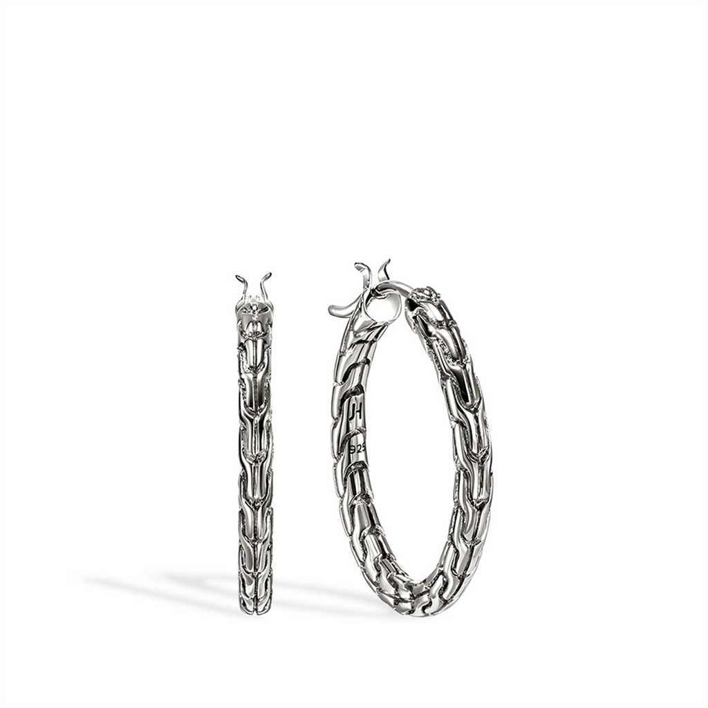 Sterling Silver 22mm Essentials Hoop Earrings EB98923