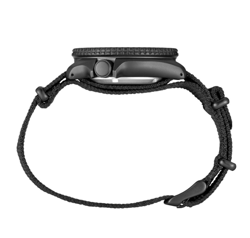 Seiko 5 Sports Stainless Steel Black Index Dial Watch – Ref. SRPD79 - side view