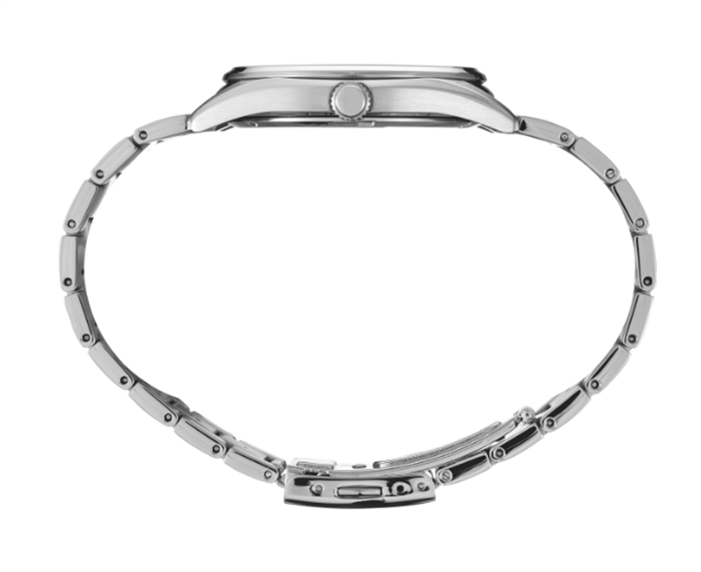 Seiko Essentials Stainless Steel Charcoal Dial Watch