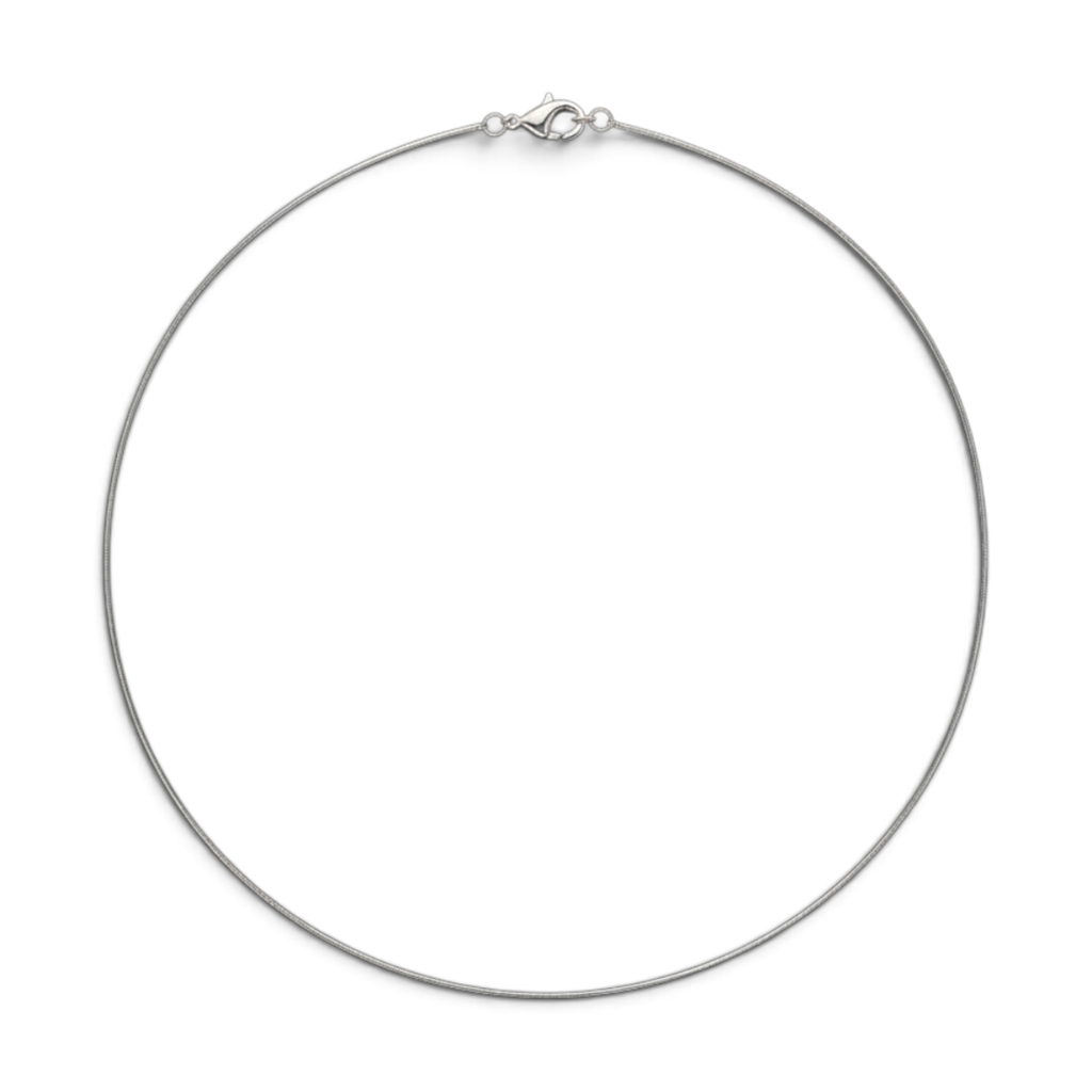 14KT White Gold Wire Chain