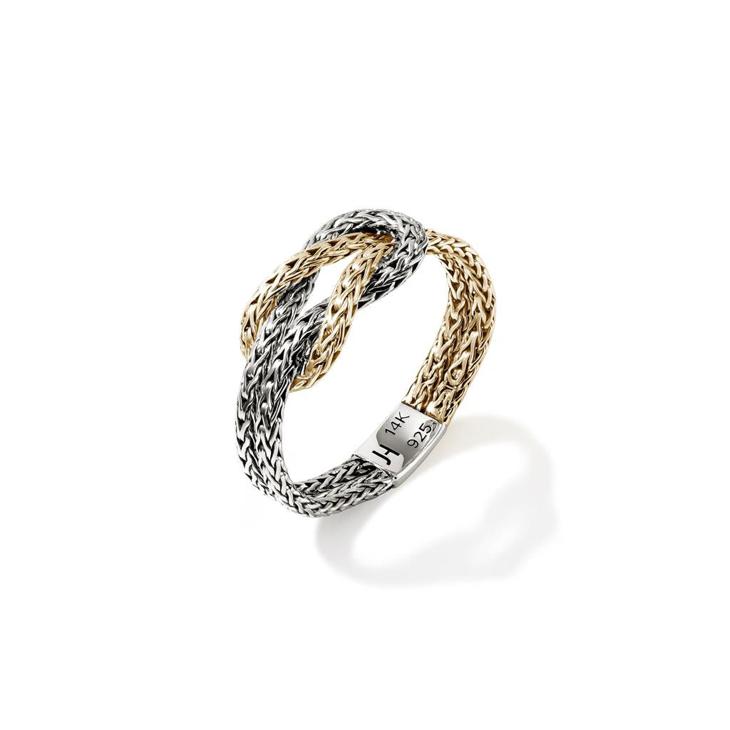 Sterling Silver & 14kt Yellow Gold Love Knot Ring