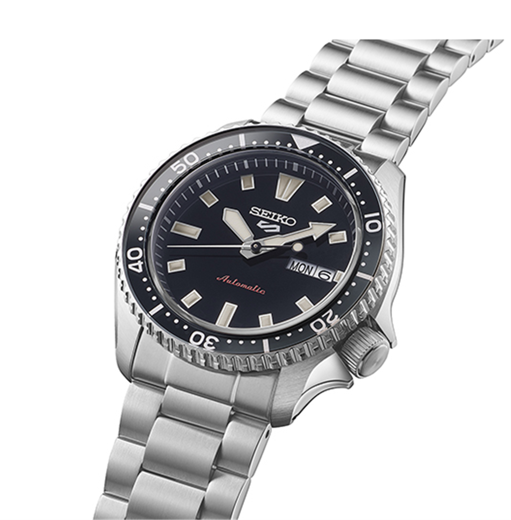 Seiko 5 Sports Stainless Steel Black Index Dial SKX Series Watch