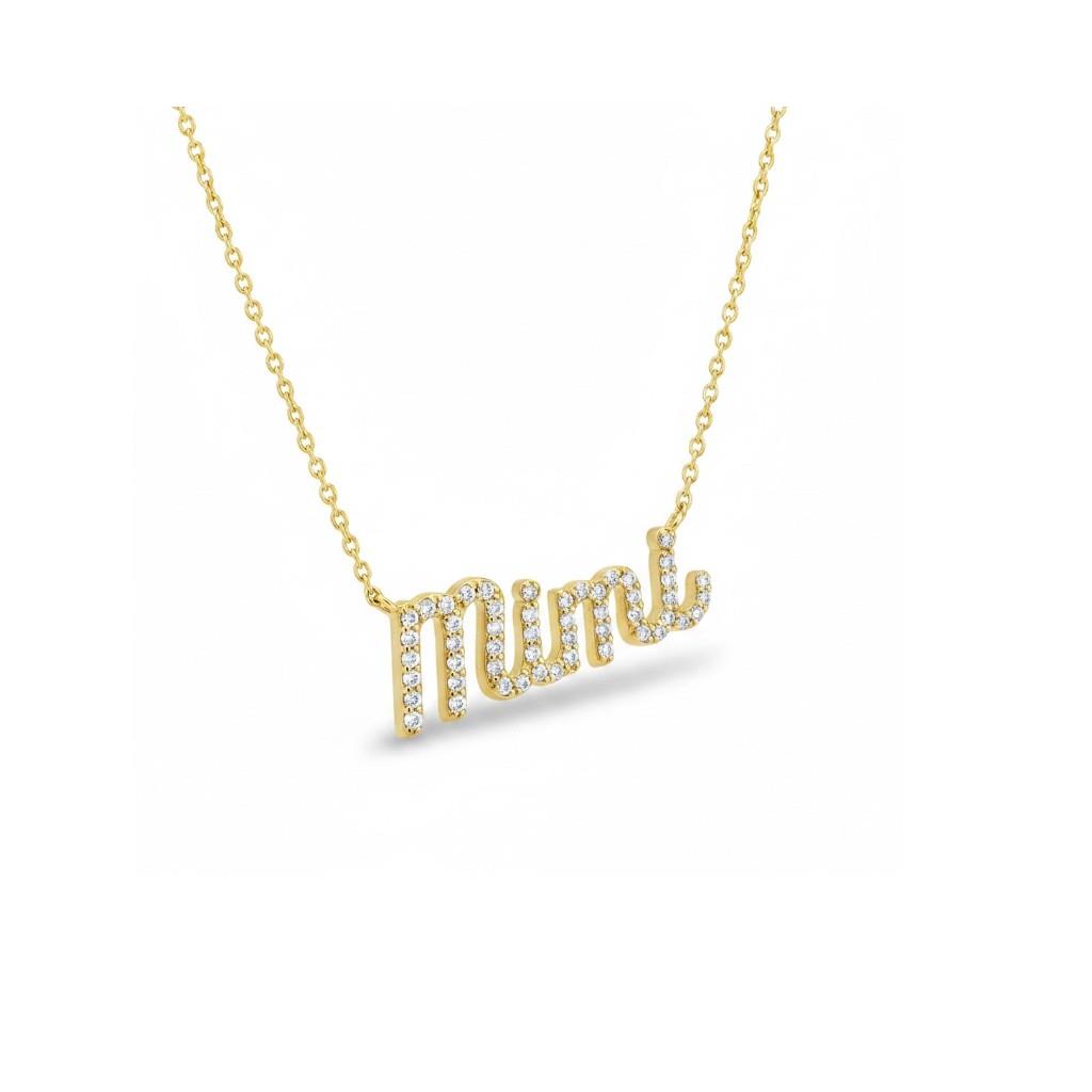 14K Yellow Gold Diamond "Mimi" Necklace | 0.23ct