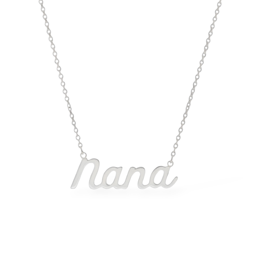 Sterling Silver Nana Pendant Necklace