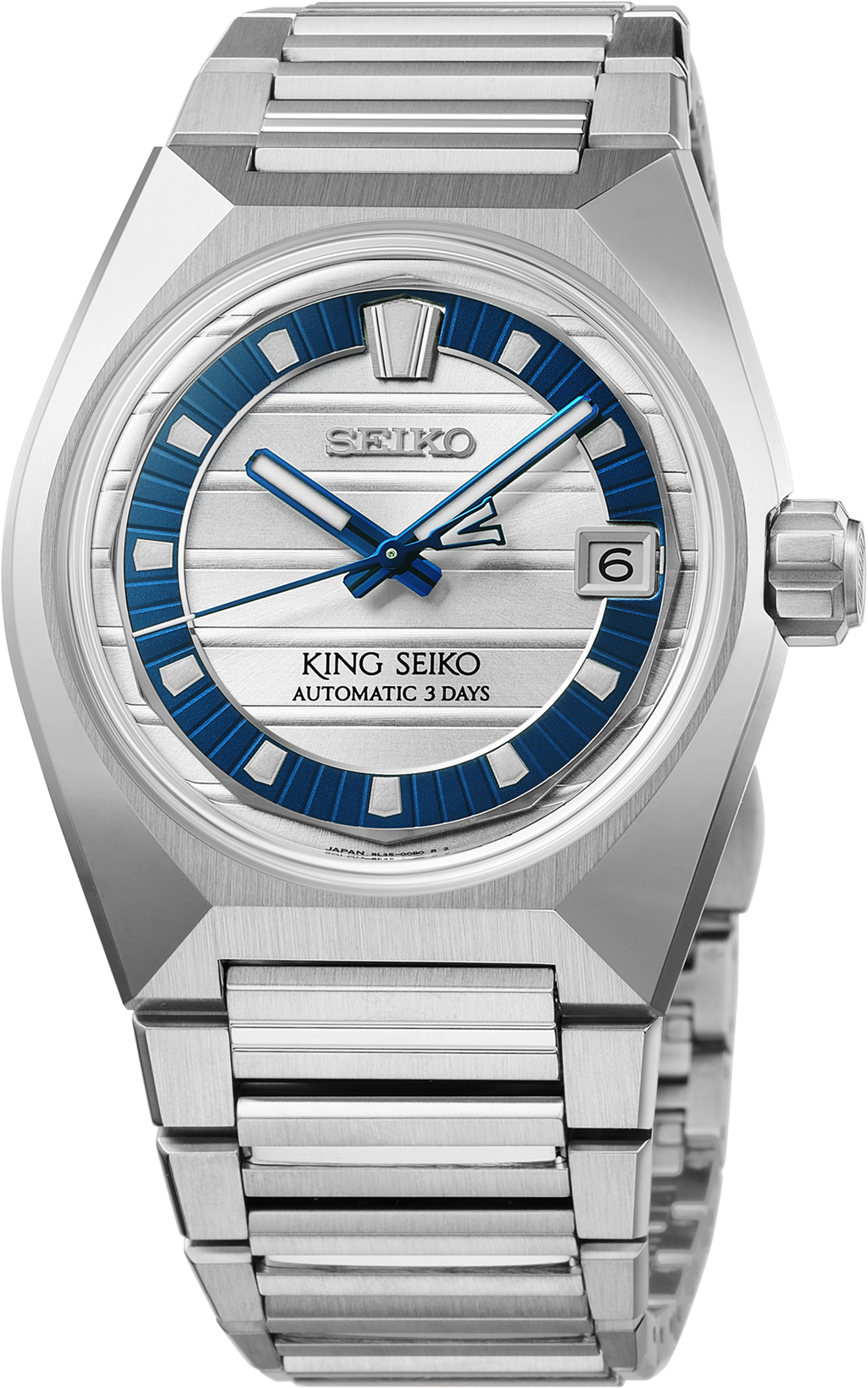 King Seiko VANAC HKF004 145th Anniversary Limited Edition White & Blue Dial Automatic Watch