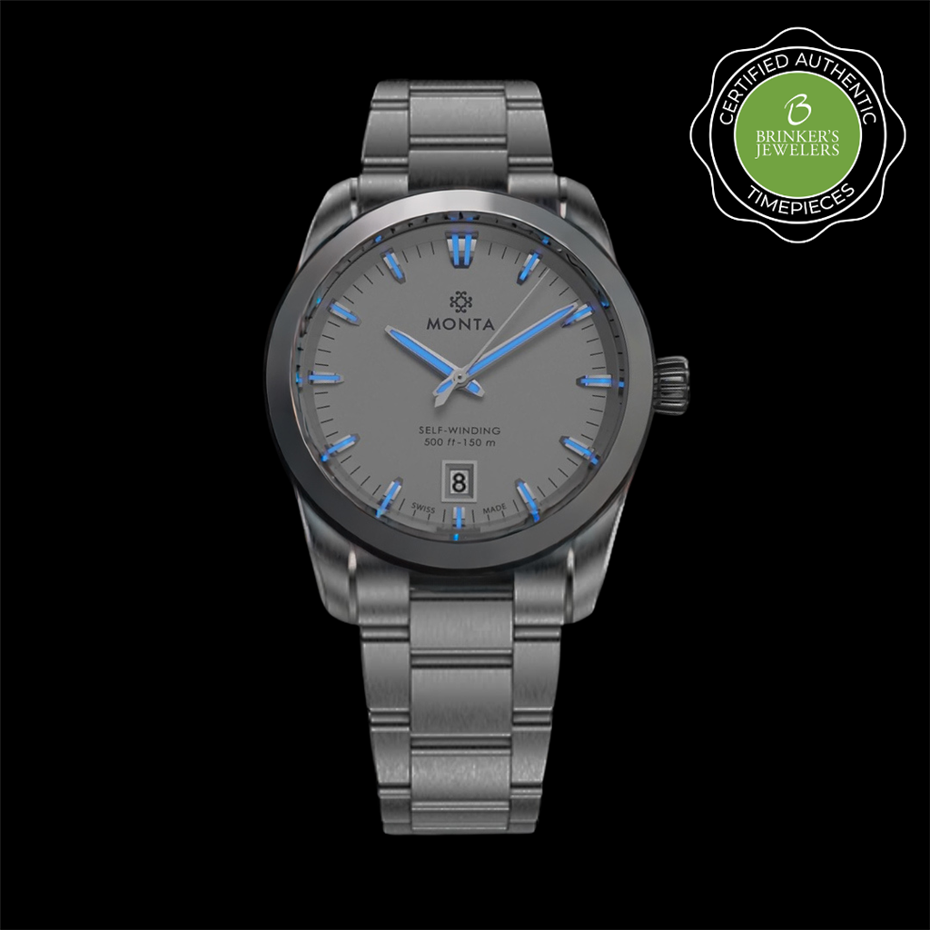 Certified Authentic Monta Noble Time & Date 38.5mm