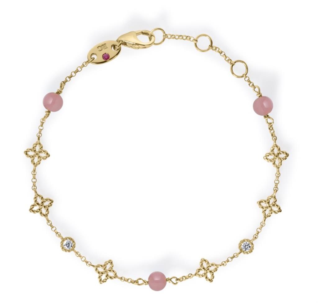 18K Yellow Gold Roberto Coin Venetian Princess Carnival Mixed-Stone Lariat Necklace 
