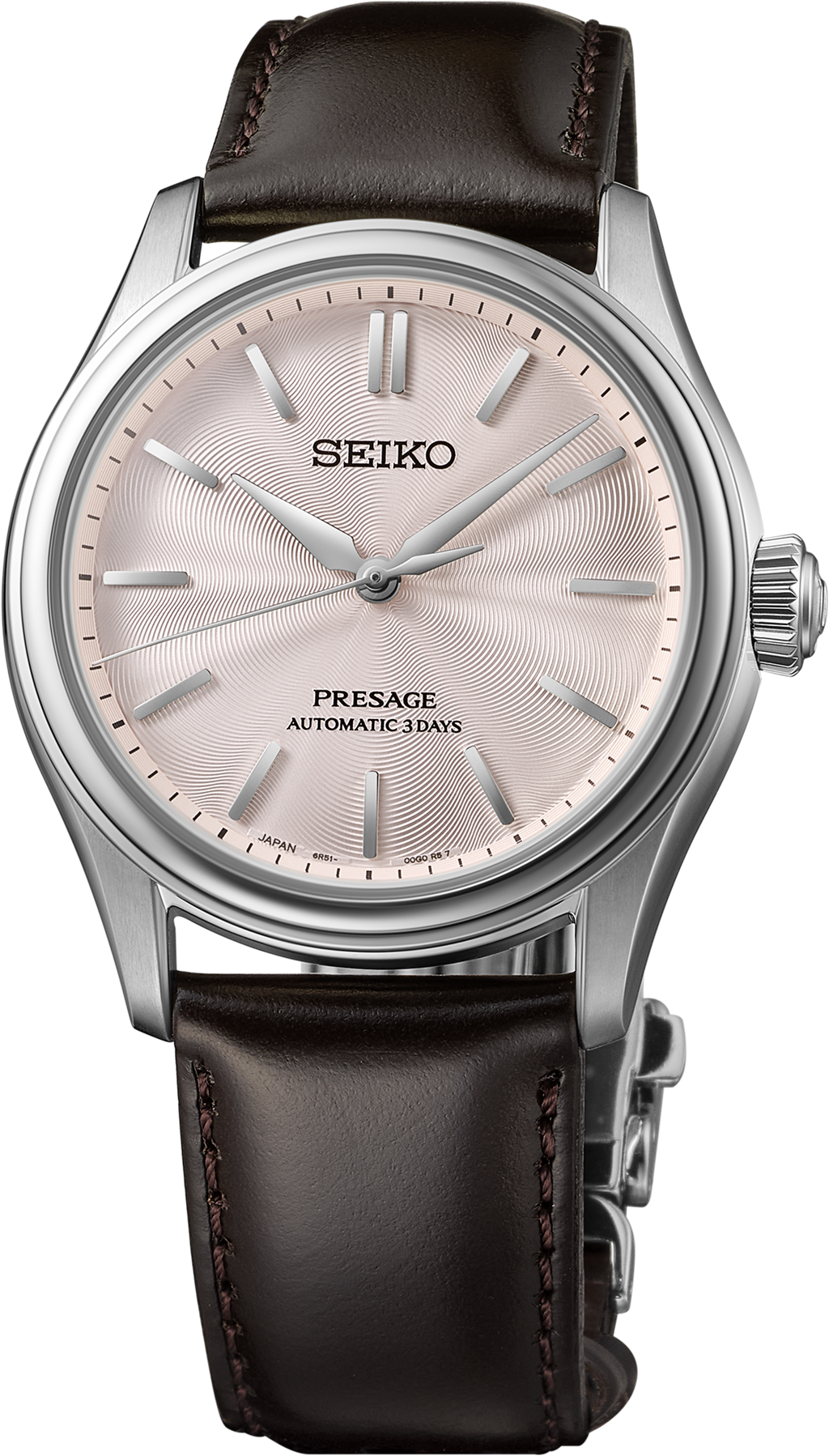 Presage Classic Series Stainless Steel Light Pink Dial Automatic Watch – HCC003