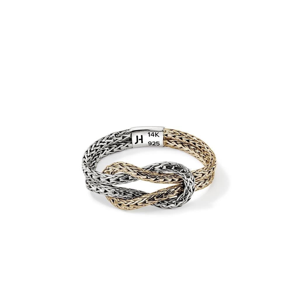 Sterling Silver & 14kt Yellow Gold Love Knot Ring