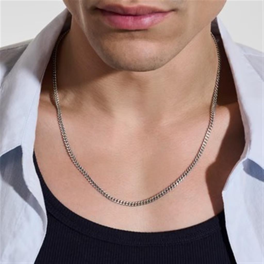Sterling Silver Curb Link Chain Necklace by John Hardy – 22" | Style NM98812X22