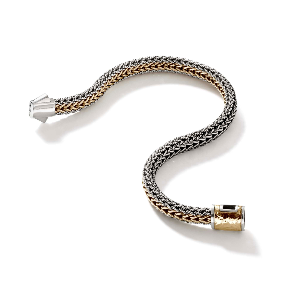 Sterling Silver & 18kt Yellow Gold Reversible Icon Bracelet BUZ900993RVXUM