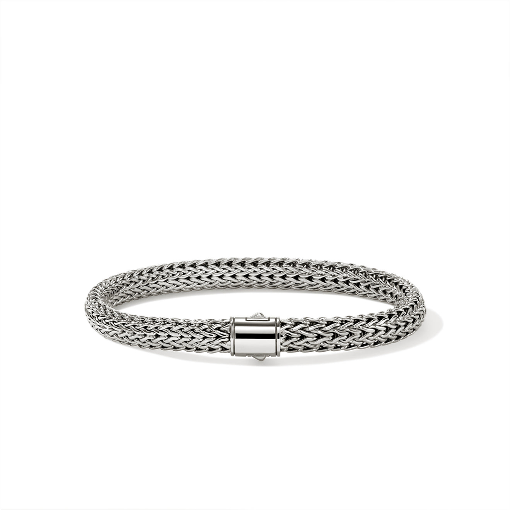 Sterling Silver 6.5mm Small Icon Bracelet  BU990904XUM