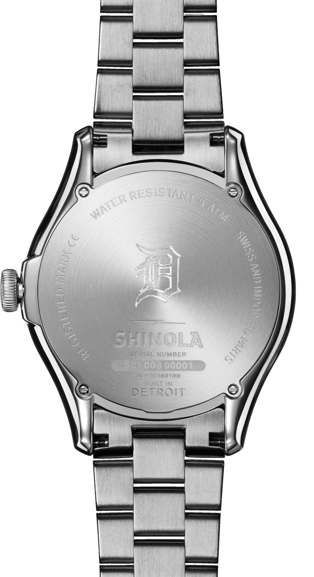 Shinola - The Vinton 38mm S0120183139 - back side view