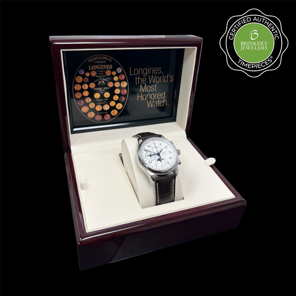 Certified Authentic Longines Master Collection Chronograph Moonphase