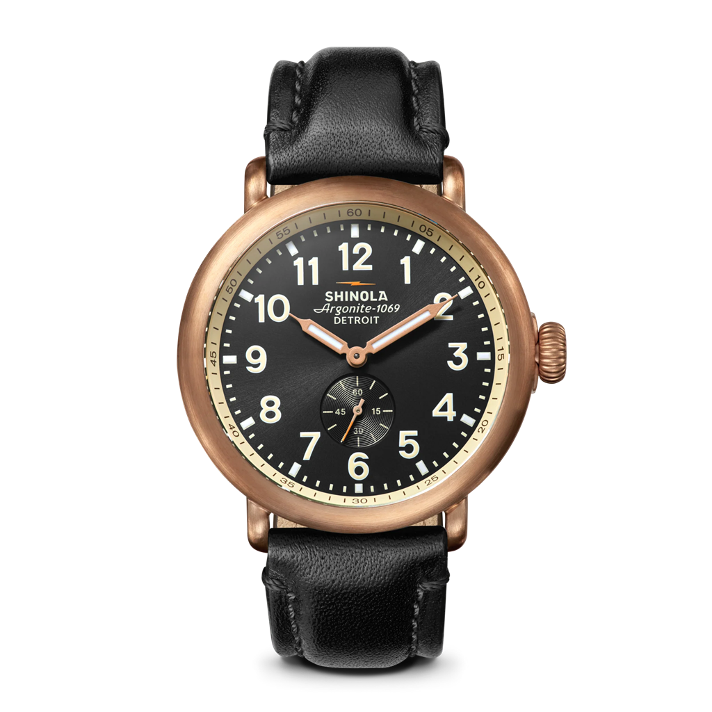 Shinola Runwell Sub Second 43mm Bronze Watch