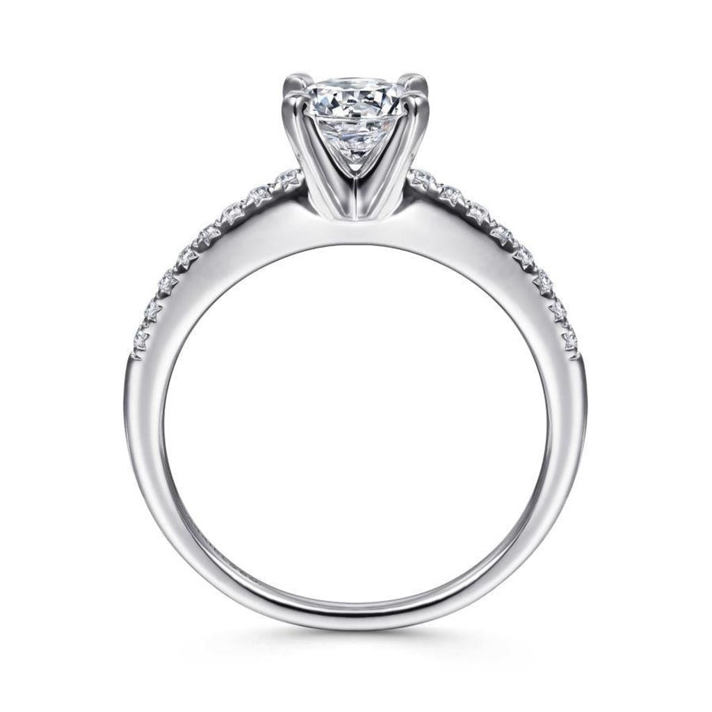 14kt White Gold Diamond Semi-Mounting