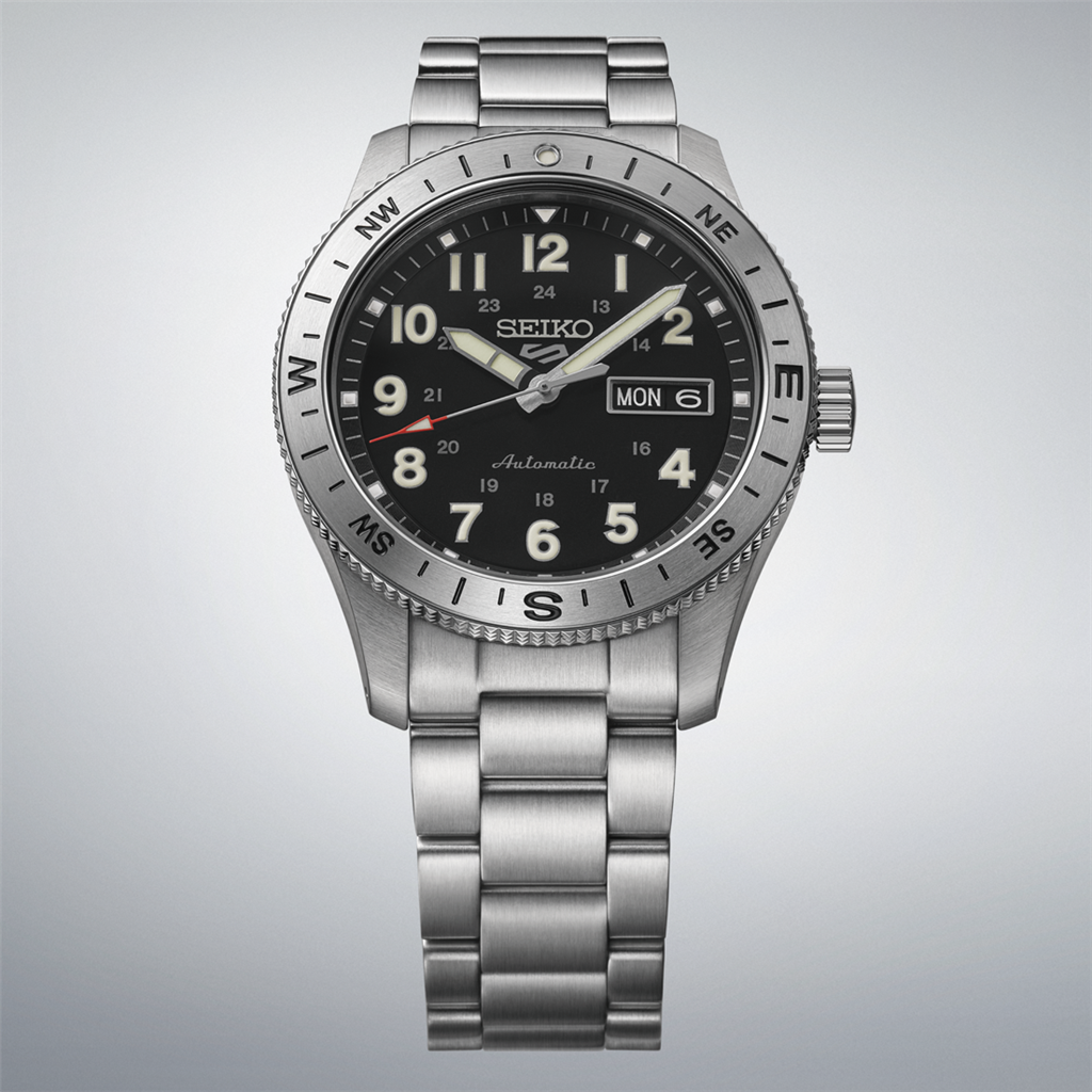 Seiko 5 Sports Field Series HDB006 41mm Black Dial Compass Bezel