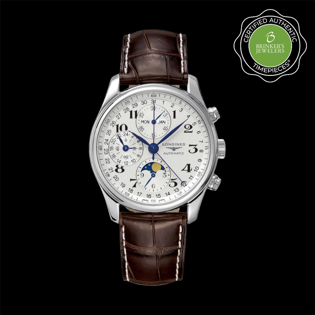 Certified Authentic Longines Master Collection Chronograph Moonphase