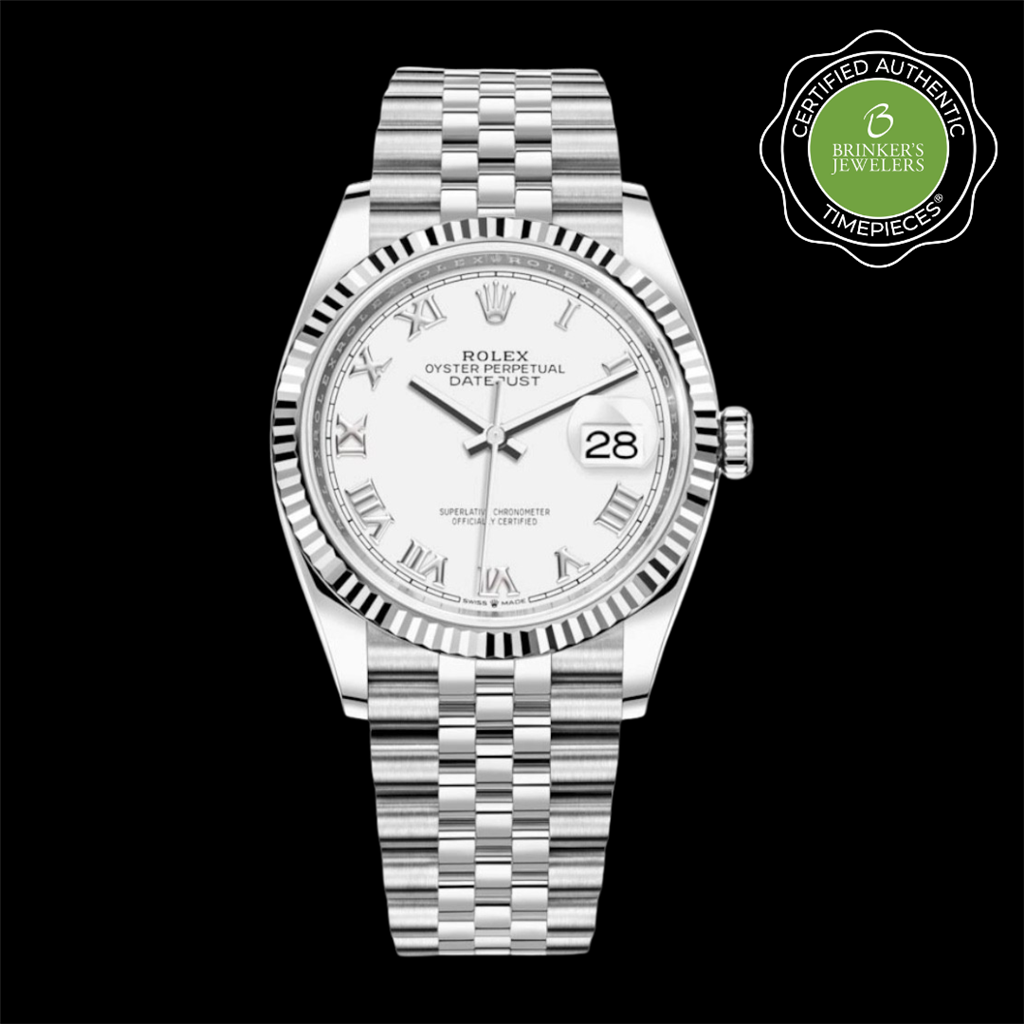 Certified Authentic Rolex Oyster Perpetual Datejust 36mm 126234